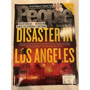 People January 27 2025 Magazine Book - (Disaster In Los Angeles Cover)